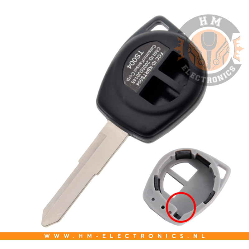 Crimineel Geboorteplaats fusie HM-Electronics.nl - Suzuki sleutel behuizing - 2 knoppen - sleutelbaard  HU133 (021)